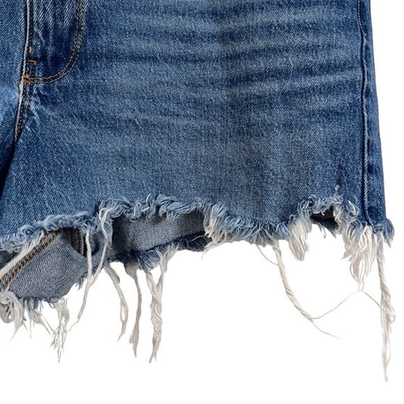 Women's Wrangler Traditional High-Rise Cutoff Denim Jean Shorts Size 12 - Picture 4 of 6